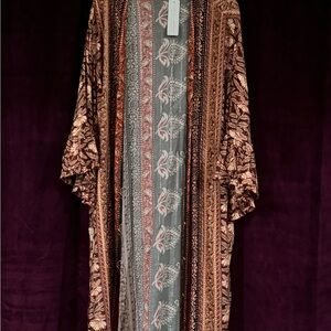 NWT Semi-Sheer Topper duster jacket